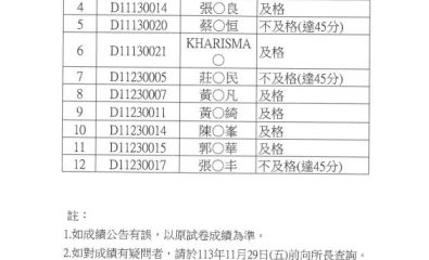 113博士班設計研究方法論成績公佈